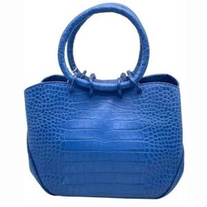 LALO SOFT CALF EMBOSSED ITALIAN LEATHER HANDBAG